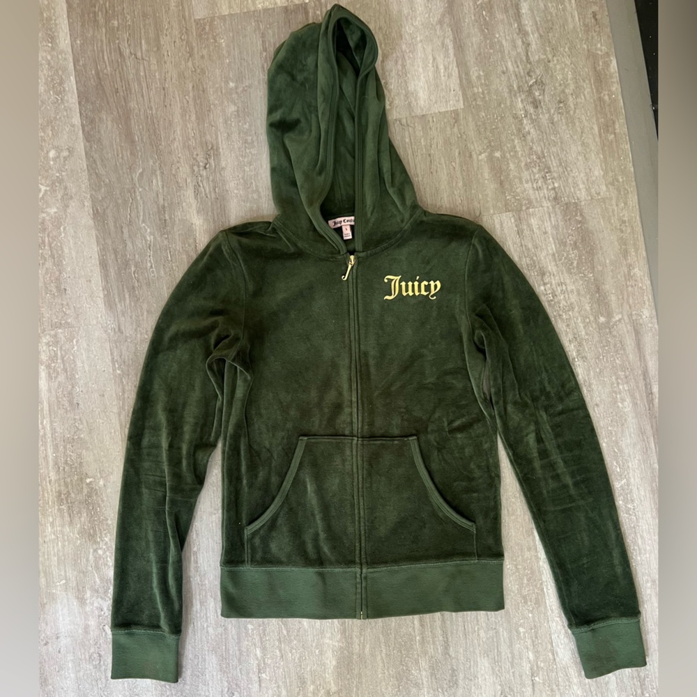 Juicy Couture Forest Green Velour Jacket